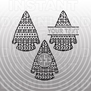 May include: Three black and white patterned arrowhead shapes. The center arrowhead has a circle with the letters "EEE" inside. The top arrowhead has the text "YOUR TEXT" inside.