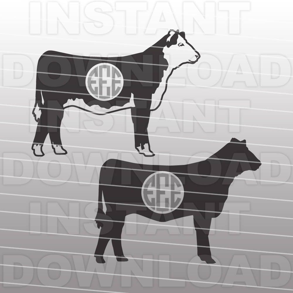 Download Mini Hereford Svg File Cow Svg Livestock Svg Vector Clip Art For Commercial Personal Use Cricut Cameo Sizzix Pazzles Silhouette Vinyl