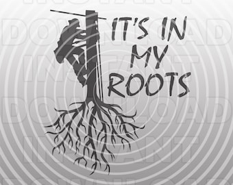 Lineman It's in My Roots SVG File,Electrical Lineman SVG,Lineworker Pride svg -Commercial & Personal Use-Cricut,Silhouette Cameo,Vinyl Cut