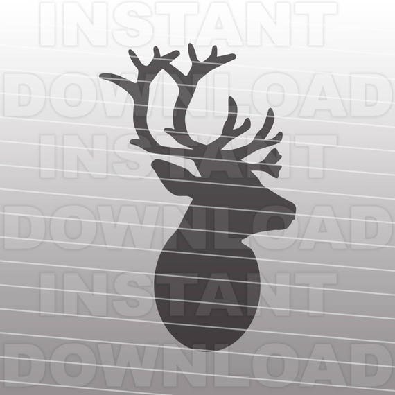 Reindeer SVG File,Reindeer Head SVG File,Christmas SVG File-Die Cut,Vector Clip Art Commercial & Personal Use Cricut,Silhouette,Cameo,Vinyl