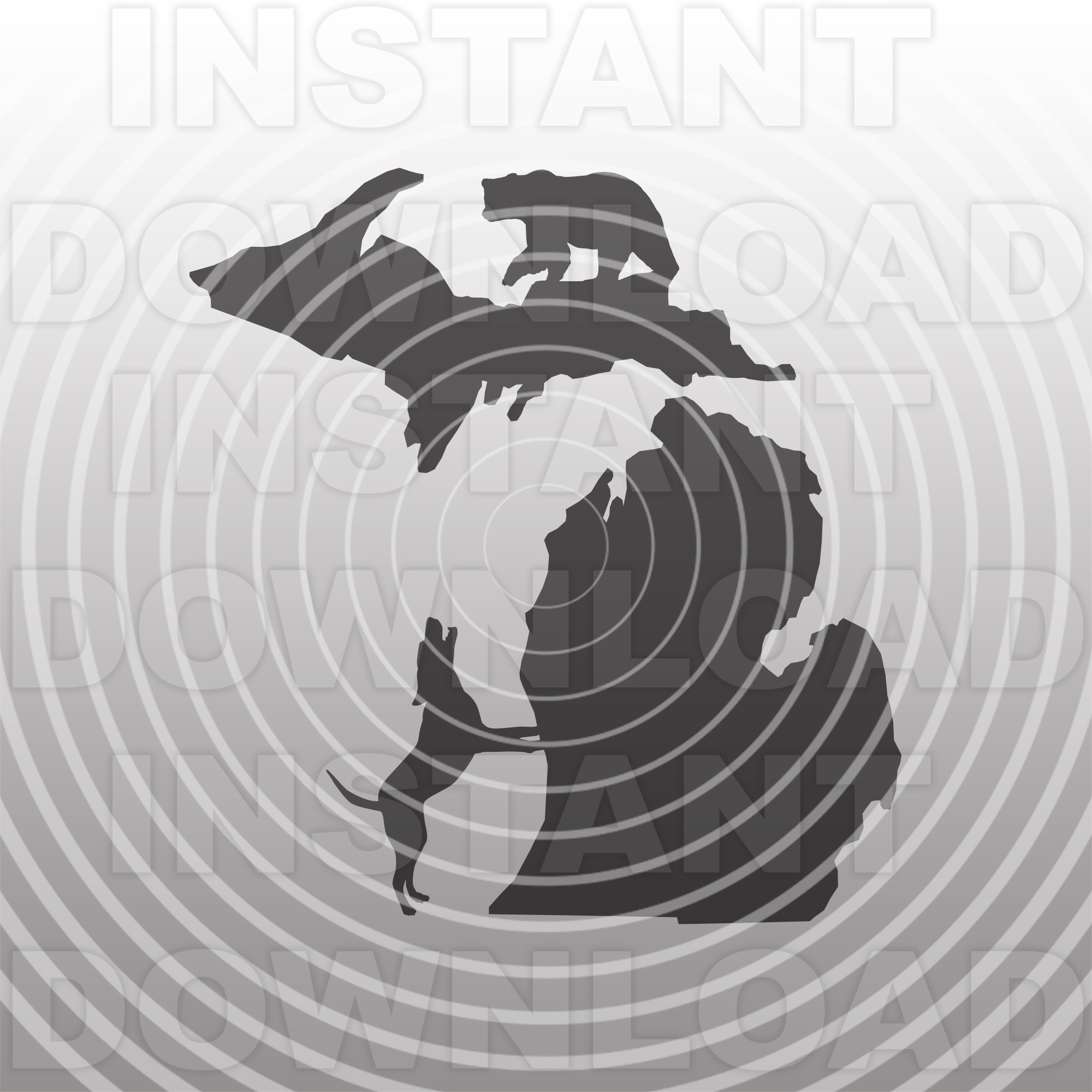 Michigan Bear Hunting SVG FileDog Treeing Bear SVGBear Etsy