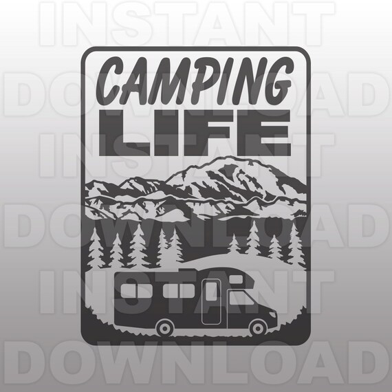 Download Camping Life SVG FileHappy Camper svgClass C RV | Etsy