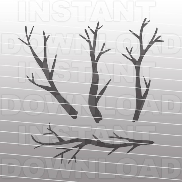 Tree Branches SVG File,Tree SVG File-Cutting Template-Vector Clip Art for Commercial & Personal Use-Download-Cricut,Cameo,Silhouette,Vinyl