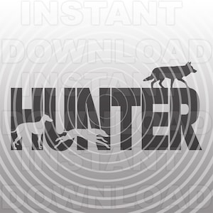 Coyote Hunter SVG fichier, chien de chasse SVG, svg Greyhound-Vector Art Commercial & Personal Use-Cricut, Silhouette, Cameo, Iron On Vinyl, Cut File