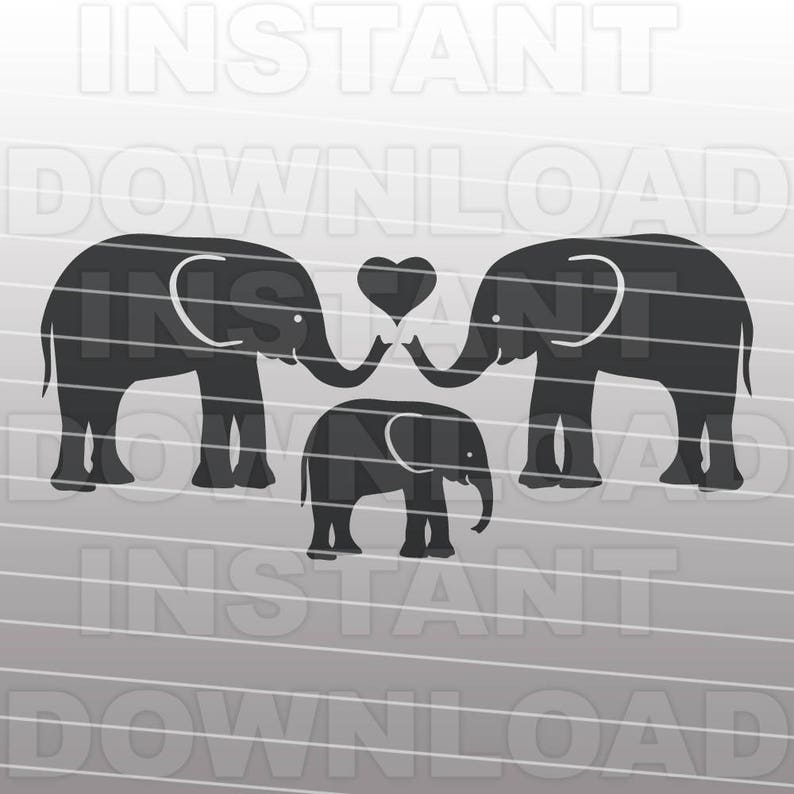 Download Elephant Family SVGBaby Nursery SVG File-Cutting | Etsy