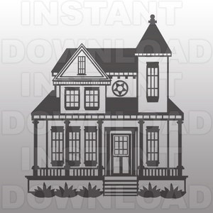 House SVG File,Cutting Template-Vector Clip Art for Commercial & Personal Use for Cricut,Cameo,Sizzix,Pazzles,Silhouette,Scrapbooking