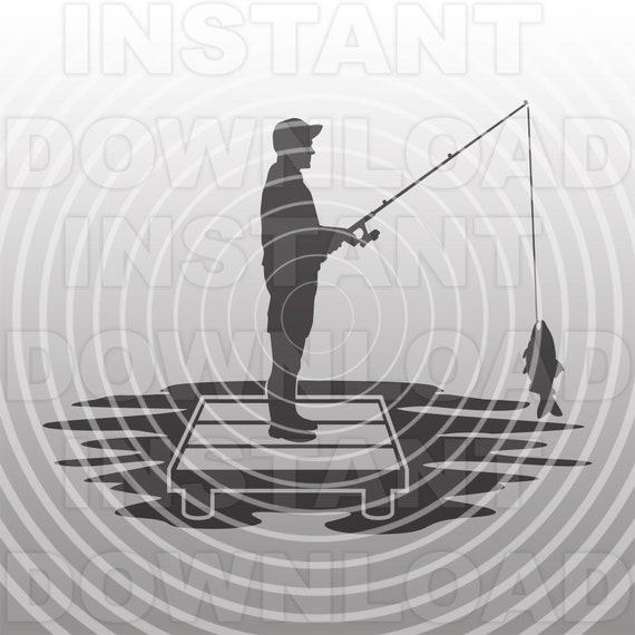 Young Man With Fishing Rod Catching Fish off Lake Dock SVG File,teen Fishing  Svg,commercial & Personal Use,cricut,silhouette Cameo,vinyl Cut -   Canada