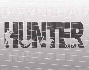 Wild Boar Hunter SVG File,Hunting Dog SVG,Hound Dog svg,Wild Hog svg -Vector Art Commercial/Personal Use- Cricut,Silhouette,Cameo,Vinyl Cut