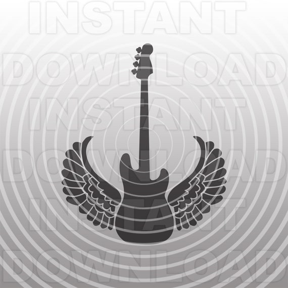 Free Free 166 Silhouette Bass Guitar Svg SVG PNG EPS DXF File