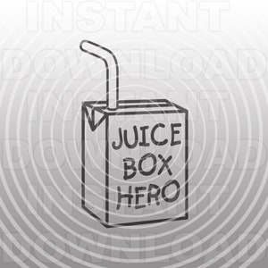 Lustige Juice Box Held SVG-Datei,Kleinkind Junge SVG-Vector Art für kommerziellen und persönlichen Gebrauch- Cricut,Silhouette,Cameo,Vinyl Aufkleber,Iron on Vinyl