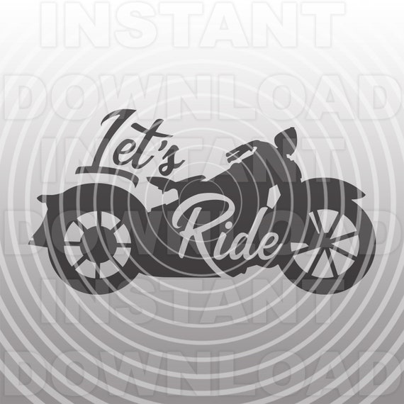 Download Lets Ride Vintage Motorcycle Svg Fileantique Motorcycle Svg Etsy
