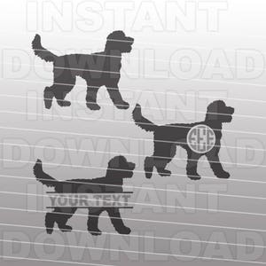 Fichier SVG Goldendoodle, fichier SVG Labradoodle - Art vectoriel pour usage commercial et personnel - Cricut, camée, silhouette, fichier de coupe, fichier vinyle