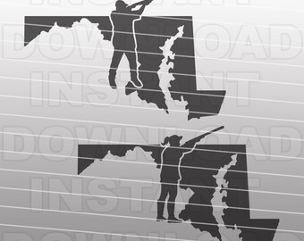 Trapshooting SVG File,Skeet Shooting SVG,Clay Target SVG File,Maryland svg -Personal & Commercial Use- cricut svg,silhouette svg,vector svg