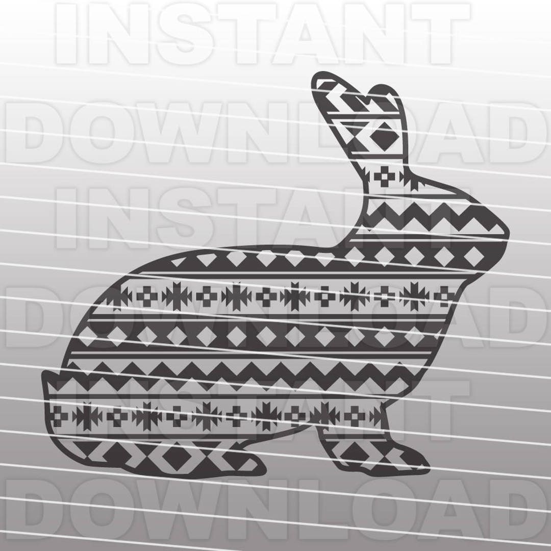 Rabbit SVG File,aztec Pattern Svg,livestock Svg -commercial & Personal ...