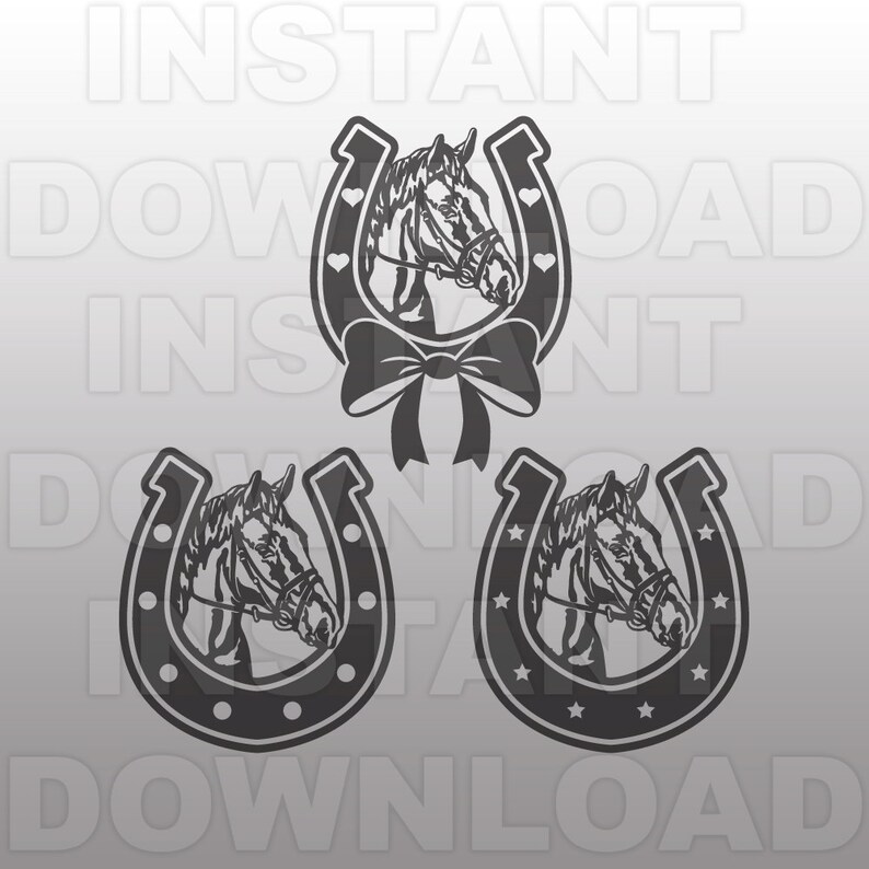 Download Horseshoes with Horse SVG File Cowgirl SVG File Western ...