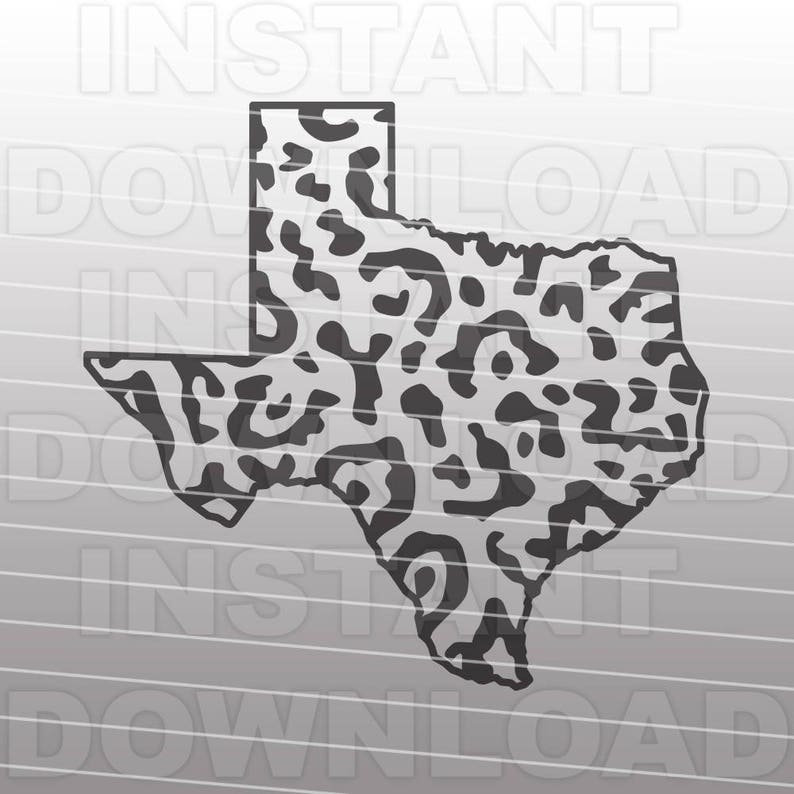 Download Texas Leopard Print SVG FileTexas State Outline SVG | Etsy