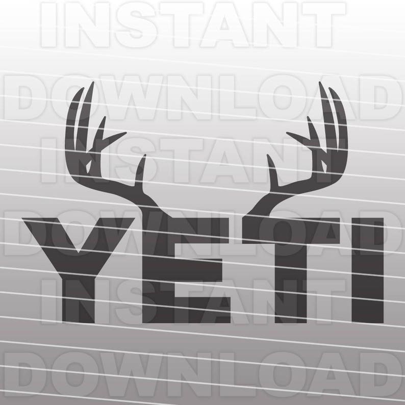 Download Yeti Deer Antlers SVG File Yeti Buck SVG File Commercial ...