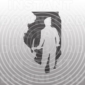 Coal Miner SVG-bestand, Illinois Coal Mining SVG - Vector kunst voor commercieel en persoonlijk gebruik - Cricut, silhouet, cameo, opstrijkbare vinyl, vinyl sticker
