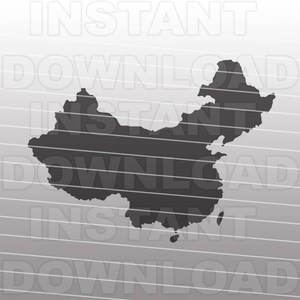 China SVG File - China Map Outline SVG -Vector Clip Art for Commercial & Personal Use- svg file for Cricut Explore,Silhouette,Cameo