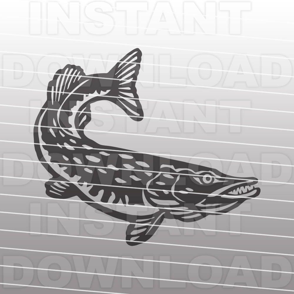 Download Pike SVG FilePike Fishing svgIce Fishing svgFisherman svg | Etsy
