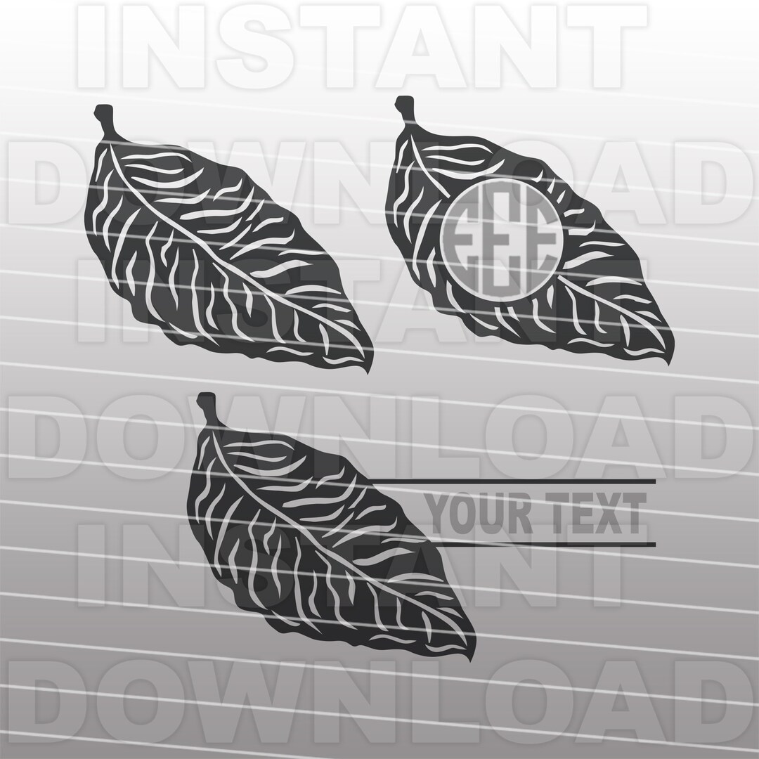 vector tobacco llc Leaf SVG File,tobacco Farming Svg,leaf Monogram SVG -vector Art Commercial & Personal Use- Cricut,silhouette,cameo,vinyl Cut Vector Slates New Turbine and