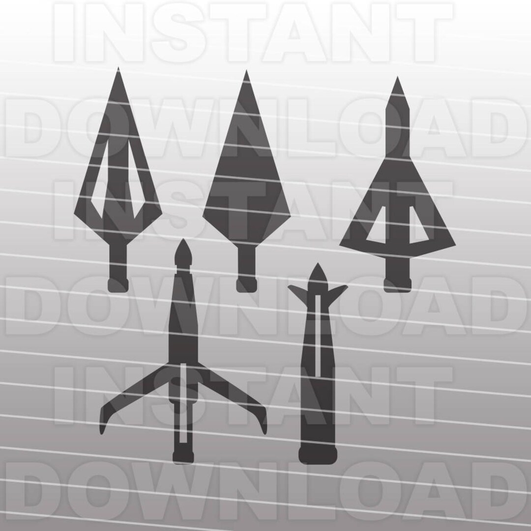 Broadhead Arrows SVG File,archery Svg,bowhunting Svg,deer Hunter Svg