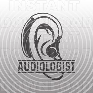 May include: Black and white logo of an ear with headphones, with the text "AUDIOLOGIST" below.