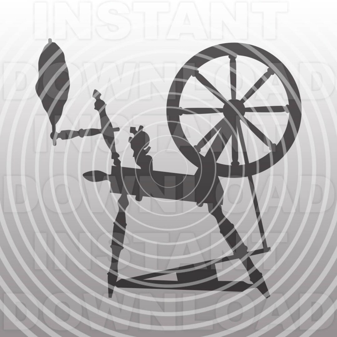 Spinning Wheel SVG File,antique Svg,crafter Svg vector Art for