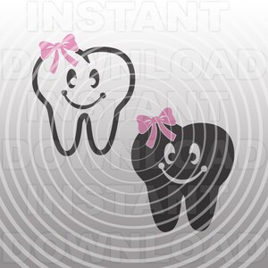Tooth Fairy SVG File, First Tooth SVG File, Cutting Template-Vector Clip Art for Commercial & Personal Use Cricut, Cameo, Silhouette, Scrapbook