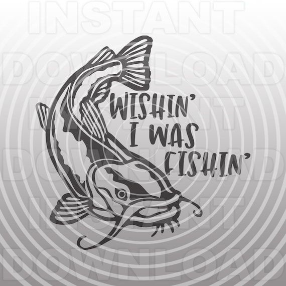 Download Catfish Svg Filefishing Svgwishin I Was Fishin Svg Vector Etsy PSD Mockup Templates