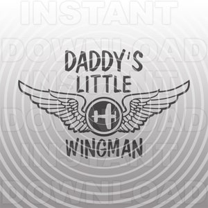 Daddys Little Wingman SVG-bestand, peuter SVG, kleine jongen SVG, Romper SVG-vector kunst commercieel/persoonlijk gebruik-Cricut, silhouet cameo, vinyl SVG