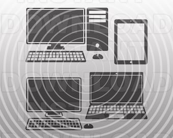 Computers SVG Bundle,Laptop Computer SVG,Tablet Computer SVG -Vector Format Commercial & Personal Use- Cricut,Silhouette,Cameo,Vinyl svg