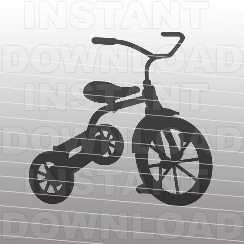 Tricycle SVG File Cutting Templatevector Clip Art for Etsy