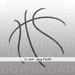 Basketball DXF File - Basketball Seams DXF - Commercial & Personal Use- png file,dxf file for Cricut,dxf file for Silhouette,vinyl