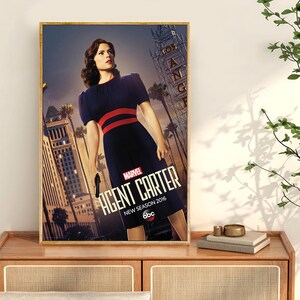 エージェント カーター 映画ポスター、映画室用映画プリント、壁アート装飾プリント、映画ポスター、カスタム写真プリント