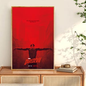 Daredevil Filmplakat, Filmdrucke für Kinoräume, Wandkunst-Dekordruck, Filmposter, benutzerdefinierter Fotodruck