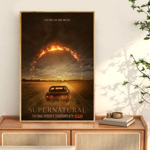 Supernatural-Filmplakat, Filmdrucke für Kinoräume, Wand-Kunst-Dekordruck, Filmposter, benutzerdefinierte Fotodruck