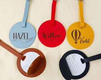 Personalised Luggage Tag, Custom Name Leather Wedding Luggage Tag,Suitcase Tag，Bridal Shower Gifts, Giveaway Gift,Bridesmaid Gifts