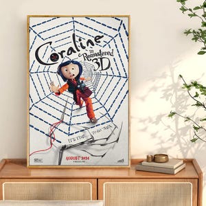 Póster de la película Coraline, impresiones de películas para salas de cine, decoración de pared, pósteres de cine, impresión fotográfica personalizada