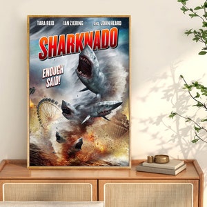 Sharknado Filmplakat, Filmdrucke Für Kinoräume, Wandkunst-Dekordruck, Filmposter, Benutzerdefinierter Fotodruck
