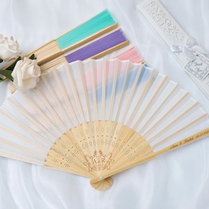 Personalized Silk Fans,Hand Fan Folding,Gifts for Guests,Gifts Favours for Guests ,Gifts,Wedding Folding Fans