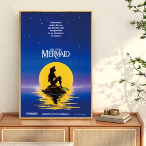 Die kleine Meerjungfrau-Filmplakat, Filmdrucke für Kinoräume, Wand-Kunst-Dekordruck, Filmplakate, personalisiertes Plakat, benutzerdefinierte Fotodruck
