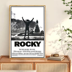 Rocky Filmplakat,Filmdrucke Für Kinoräume,Wand Kunst Dekor Druck,Filmposter,Personalisiertes Poster,Benutzerdefinierter Druck