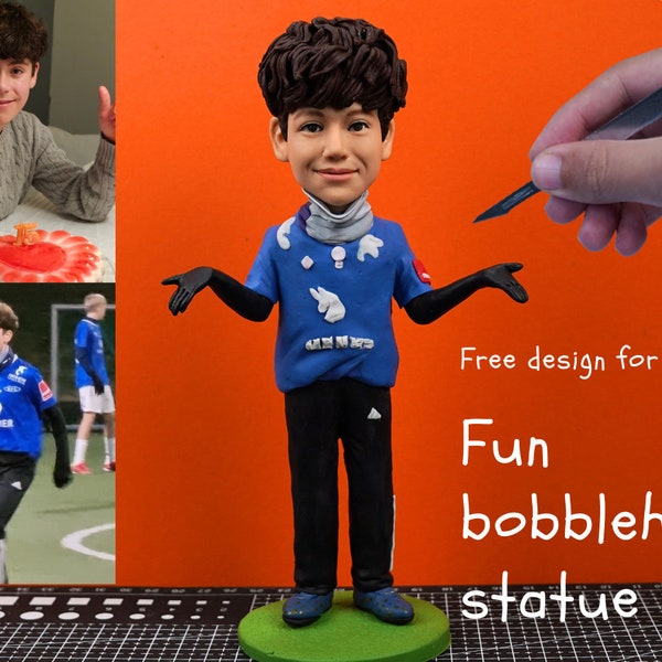 3D Statue Bobbleheads Gifts for Family members, Bobble Head Doll Birthday Gift, Anniversary Christmas Gift,Children's Day Gifts for Boys