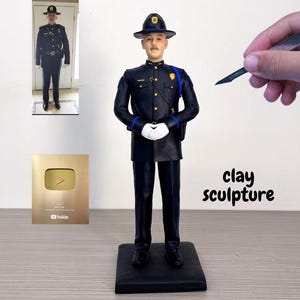 Benutzerdefinierte Actionfigur Figur | Personalisierte Tonstatue von Ihren Fotos gemacht | Einzigartiges handgemachtes Kunstgeschenk für Ehemann, Liebhaber oder Jahrestag