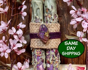 Beltane Spell Candles, Faerie Offering Candles, Beltane Ritual Candles, Witch Altar Candles, Beltane Devotional Candle, Witchcraft