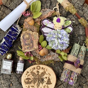 Faerie Ritual Kit, Witchcraft box, Midsummer Ritual Kit, Faerie Gift Box, Beltane, Litha,  Sabbat Celebration Kit, Forest Fae Offering