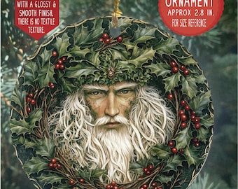 Pagan Yule Ornament, Father Yule Ornament, Winter Solstice Ornament, Yuletide Gift, Christmas Ornament, Yule Ornament, Yule Tree Ornament