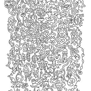 BRICOLAGE cartes de correspondance, cartes de coloration, Art Therapy, soulager le Stress, cartes de couleur, coloriage, astucieux cadeau, cartes de colorier pour adulte, 5 x 7 cartes image 2