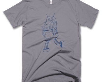 Men's Robot T-shirt, robot tee for men, robot shirt for dad, t-shirt for dad, small, medium, large, XL